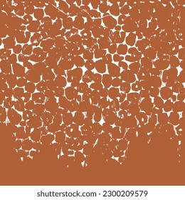 Leopard skin pattern, abstract animal leather orange white monochrome design