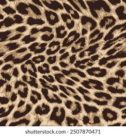 Leopard skin pattern, abstract illustration seamless design