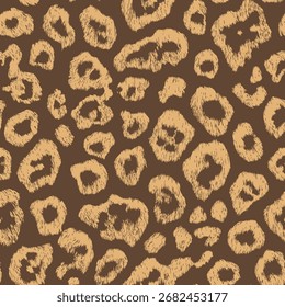 Patrón de piel de leopardo, diseño sin costuras de piel de animal. guepardo, animal de piel de jaguar 