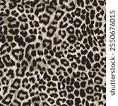 Leopard skin pattern, animal leather seamless design