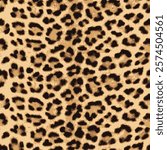 Leopard skin pattern, animal leather seamless design