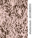 Leopard skin pattern, animal leather print painting seamless design