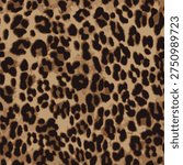 Leopard skin pattern, animal leather seamless design