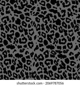 Leopard skin pattern. animal leather seamless design