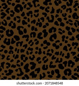 Leopard skin pattern animal leather design seamless