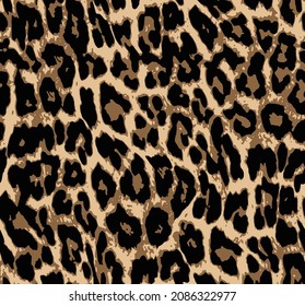 Leopard skin pattern animal leather seamless fur design