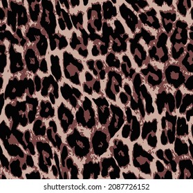 Leopard skin pattern animal leather seamless fur design elegance
