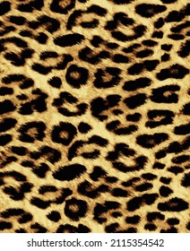 Leopard skin pattern, animal leather seamless design