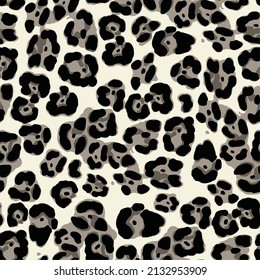 Leopard skin pattern, animal leather design, fashion seamless decoration