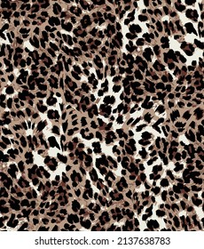 Leopard skin pattern, animal leather seamless design