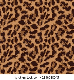 Leopard skin pattern, animal leather seamless design