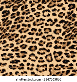 Leopard skin pattern, animal leather seamless design