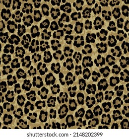 Leopard skin pattern, animal leather seamless design