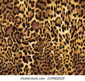 Leopard skin pattern, animal leather seamless design