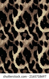 Leopard skin pattern, animal leather seamless design