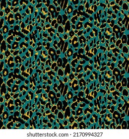 Leopard skin pattern, animal leather seamless design