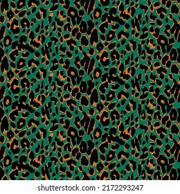 Leopard skin pattern, animal leather seamless design