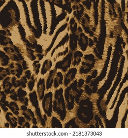 Leopard skin pattern, animal leather fur seamless design