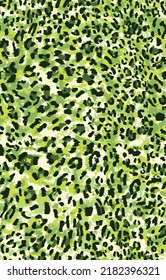 Leopard skin pattern, animal leather seamless design