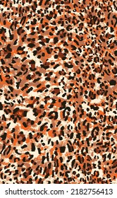 Leopard skin pattern, animal leather seamless design