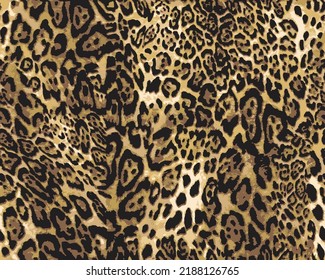 Leopard skin pattern, animal leather seamless design