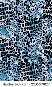 Leopard skin pattern, animal leather seamless design