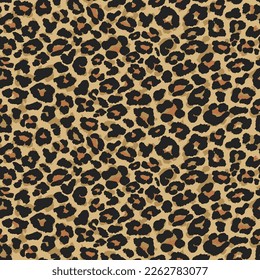 Leopard skin pattern, animal leather seamless design