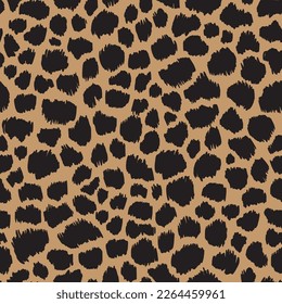 Leopard skin pattern, animal leather seamless