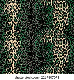 Leopard skin pattern, animal leather seamless design