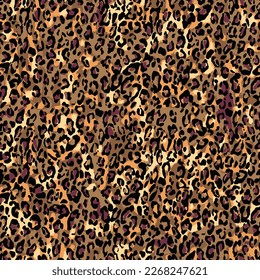 Leopard skin pattern, animal leather gold broen design