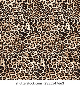 Leopard skin pattern, animal leather seamless design