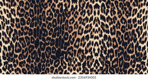 Leopard skin pattern, animal leather seamless design