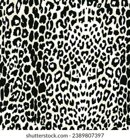 Leopard skin pattern, animal leather seamless design