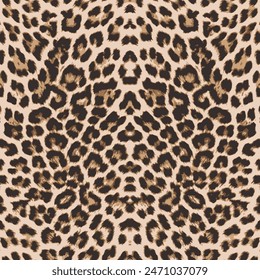 Leopard skin pattern, animal leather seamless design