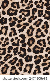 Leopard skin pattern, animal leather seamless design