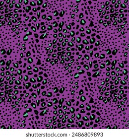 Leopard skin pattern, animal leather seamless design. colorful leopard pattern