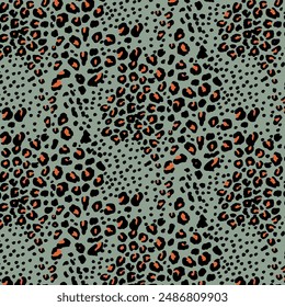 Leopard skin pattern, animal leather seamless design. colorful leopard pattern