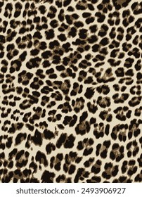 Leopard skin pattern, animal leather seamless design