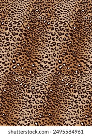 Leopard skin pattern, animal leather seamless design