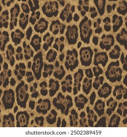 Leopard skin pattern, animal leather seamless design