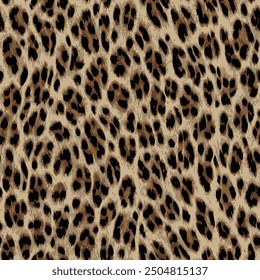 Leopard skin pattern, animal leather seamless design