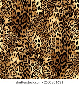 Leopard skin pattern, animal leather seamless design