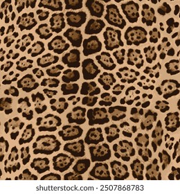 Leopard skin pattern, animal leather seamless design