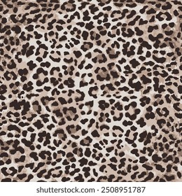 Leopard skin pattern, animal leather seamless design