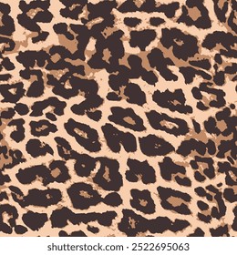 Padrão de pele de leopardo, design de couro animal