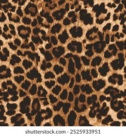 Leopard skin pattern, animal leather seamless design