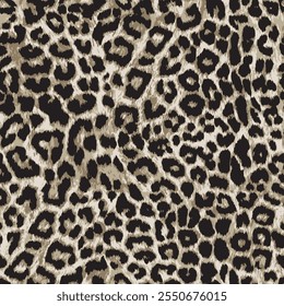 Leopard skin pattern, animal leather seamless design