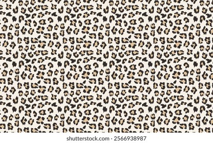 Leopard skin pattern, animal leather seamless design