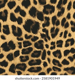 Leopard skin pattern, animal leather seamless design