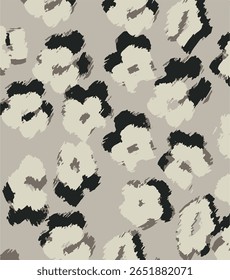 Leopardenmuster, Tierleder Print Malerei nahtloses Design